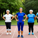 **

"A fully clothed, professional female sports instructor wearing modest athletic apparel, such as a track suit, leading a fitness class outdoors in a sunny park, surrounded by participants of diverse ages and abilities, all smiling and engaged, perfect anatomy, correct proportions, natural pose, safe for work, appropriate content, family-friendly, high quality."

**
