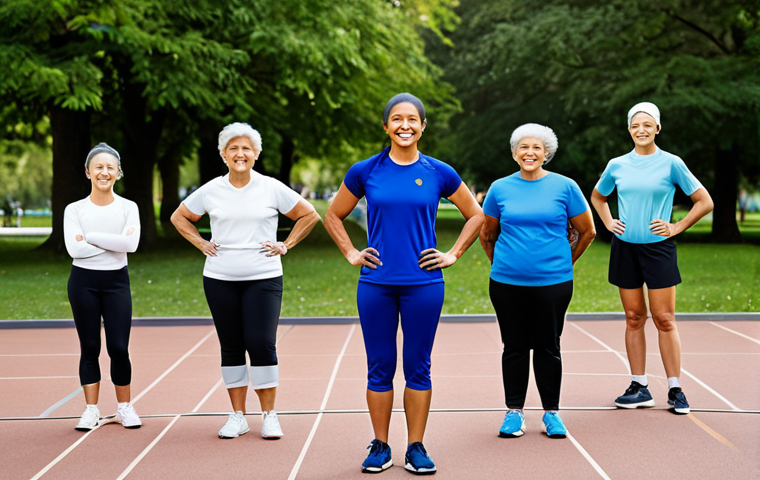 **

"A fully clothed, professional female sports instructor wearing modest athletic apparel, such as a track suit, leading a fitness class outdoors in a sunny park, surrounded by participants of diverse ages and abilities, all smiling and engaged, perfect anatomy, correct proportions, natural pose, safe for work, appropriate content, family-friendly, high quality."

**